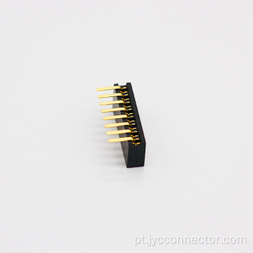 Conector feminino de linha única banhada a ouro